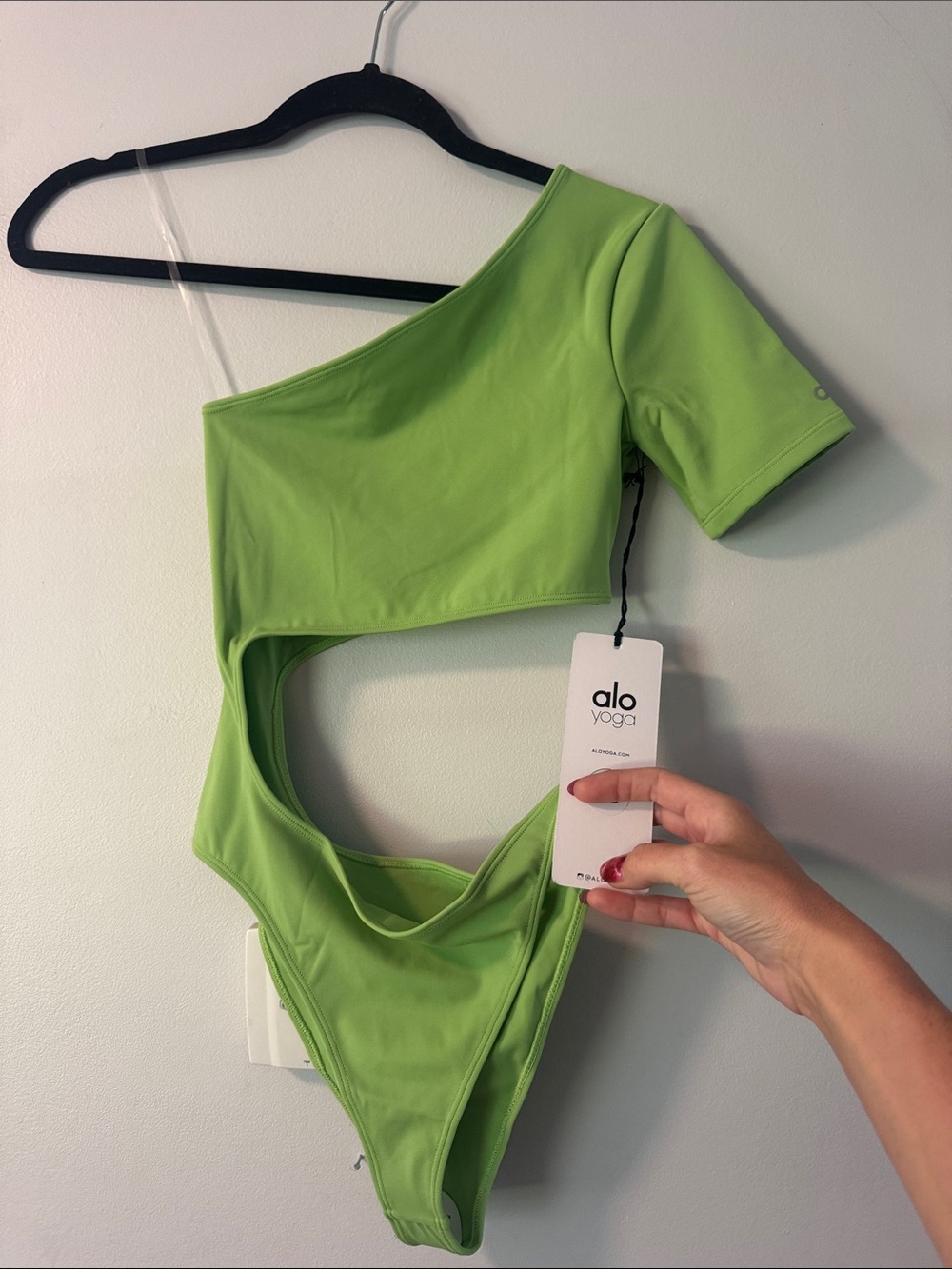 ALO Yoga Lime Beach Wave Bodysuit